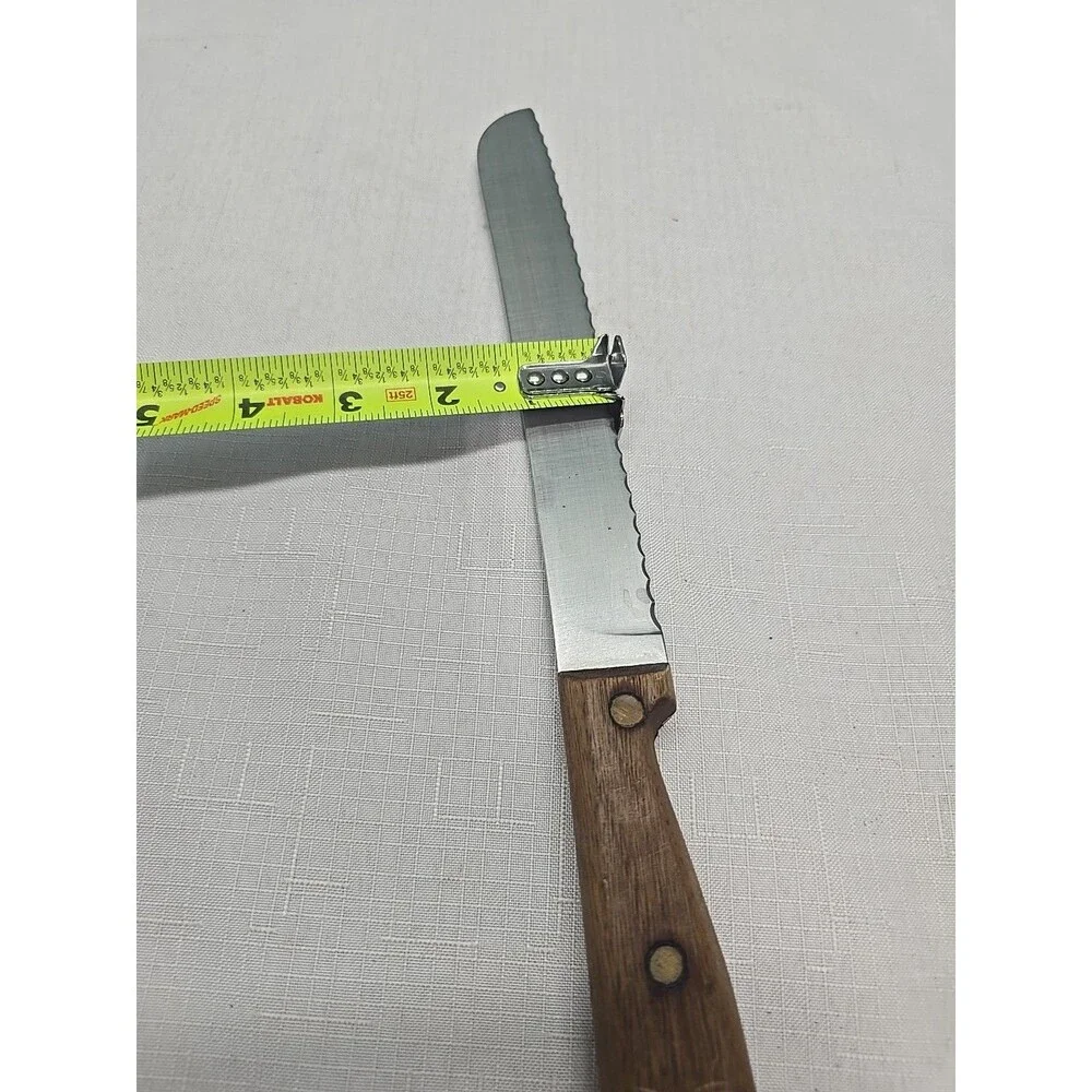 Harvard Cutlery #574 Hand Sharpened Knife Stain Free Steel USA Wood Handles